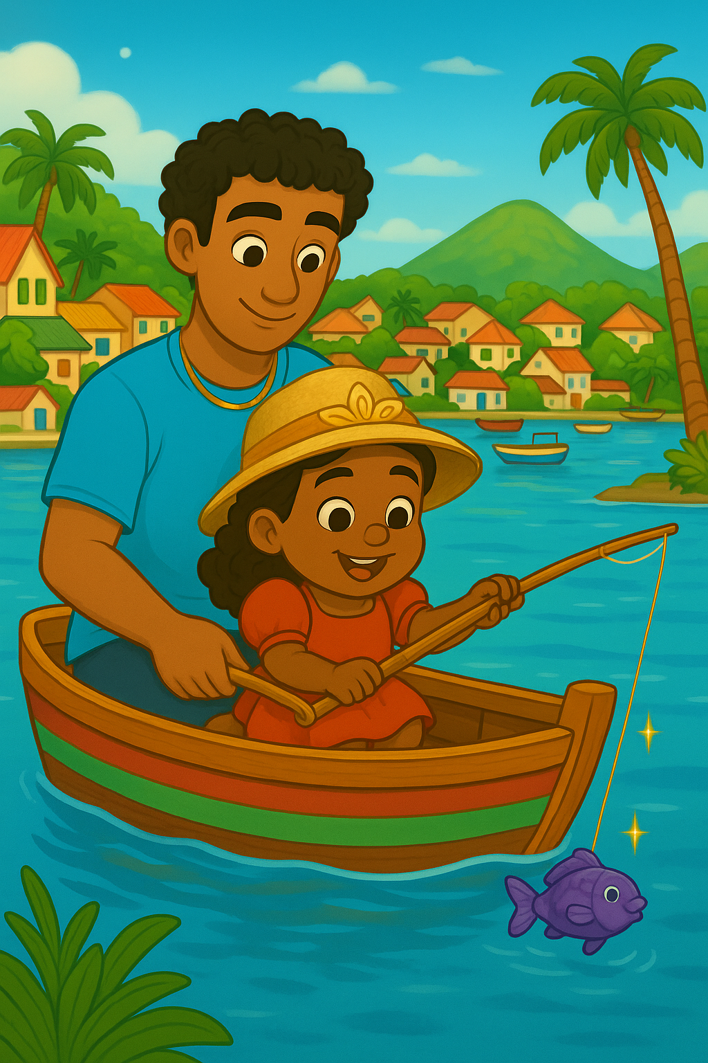 La Princesse Yeimy part à la pêche avec Tonton Hoany