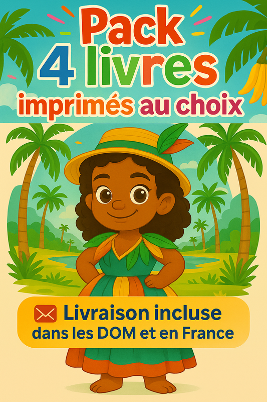 Lot de 4 livres imprimés au choix
