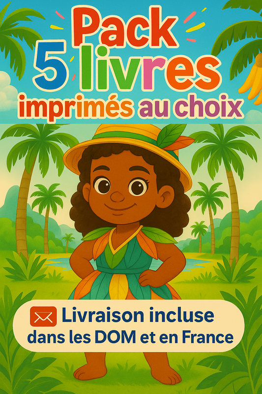 Lot de 5 livres imprimés au choix