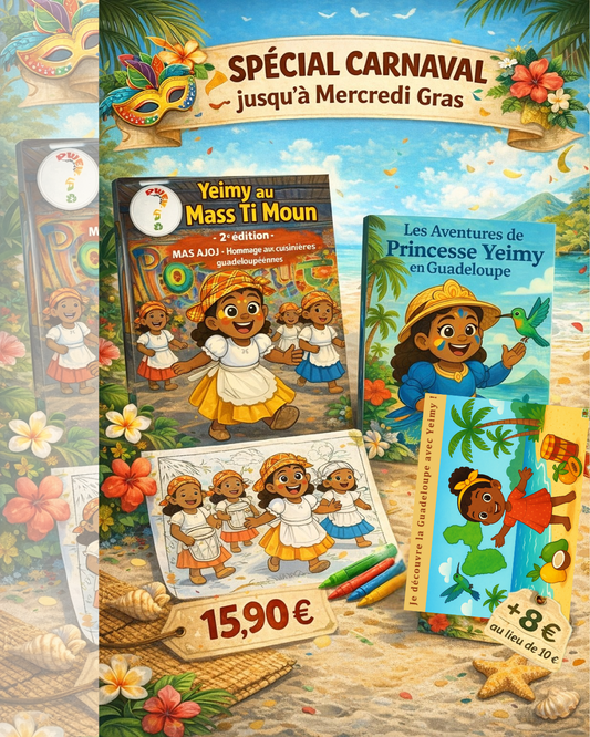 Pack Spécial Carnaval – Yeimy au Mass Ti Moun (édition limitée)